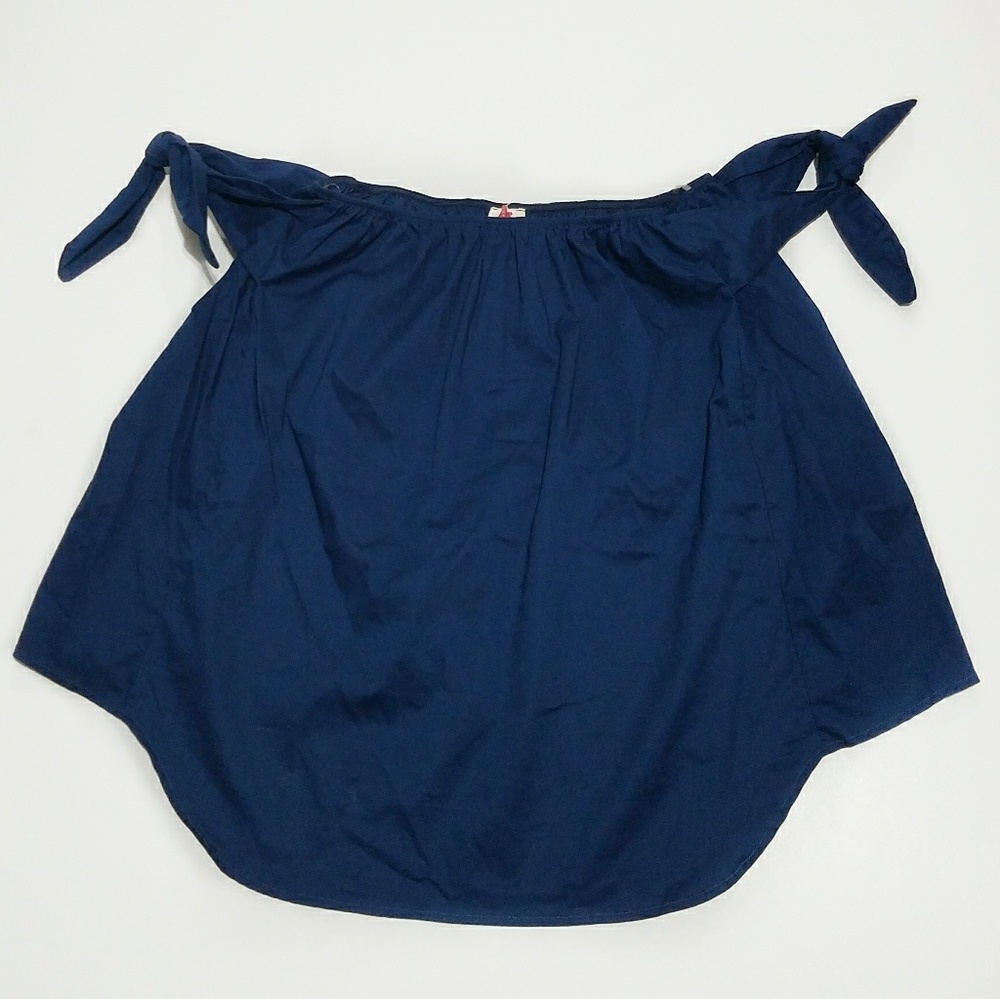 Off shoulder plus size blouse